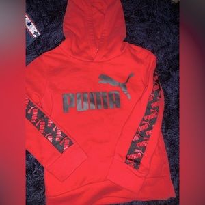 Red puma sweater